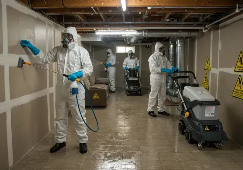 Basement Moisture Removal and Structural Drying process in Hudspeth County, TX